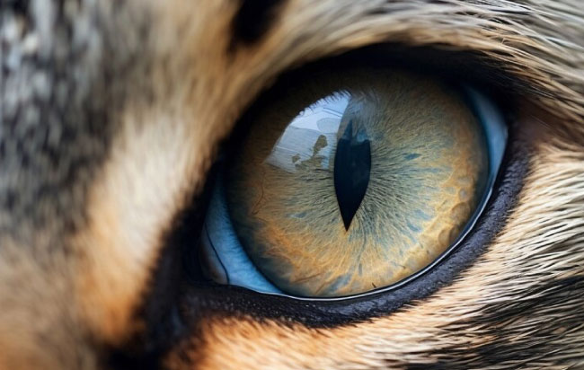 Cómo ven los animales ojos de gato